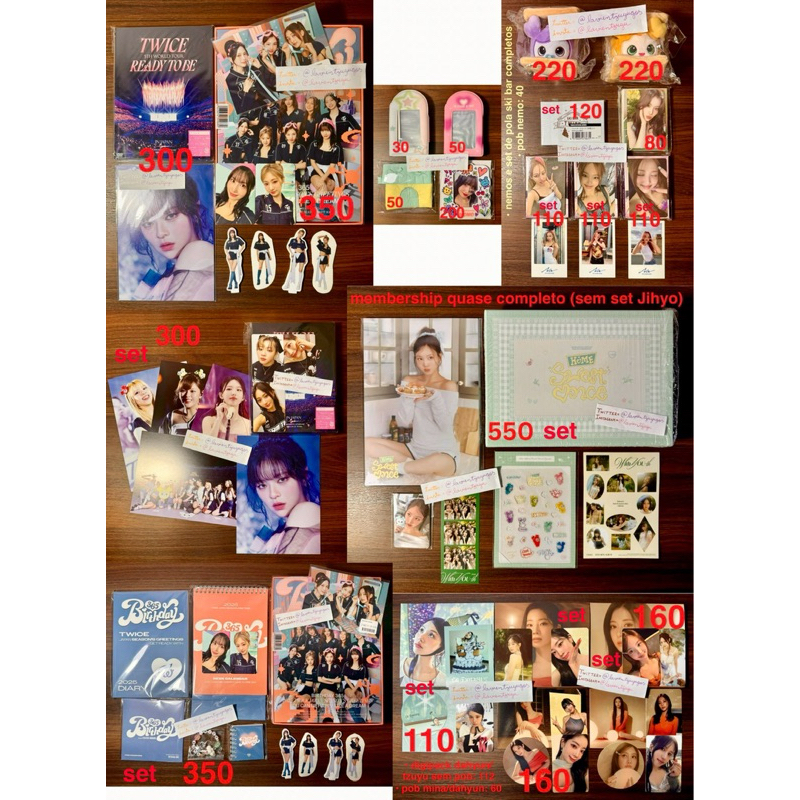 (anúncio frete) set de photocards Kpop - twice, enhypen, bts