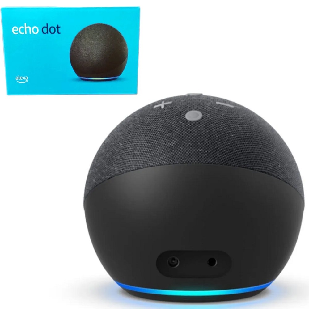 NOVA ALEXA AMAZON ECHO DOT 5 GERACAO ORIGINAL AMAZON COM NOTA FISCAL E GARANTIA BI VOLT PORTUGUES