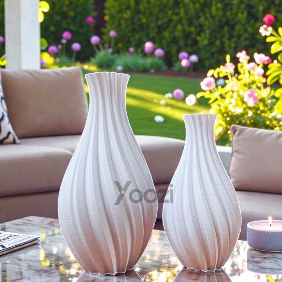 Conjunto 2 Vasos Minimalista Enfeite de Rack