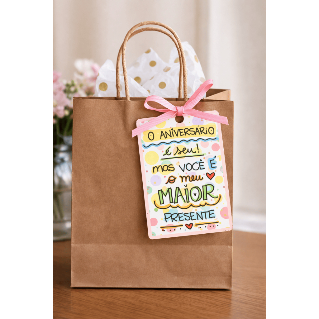27 Tag feliz aniversário para presentes, Card parabéns para presentear
