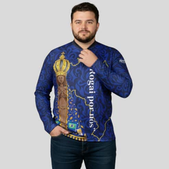 Camisa Religiosa Camiseta Plus Size com Proteção Uv50+ e Tecnologia Dryfit