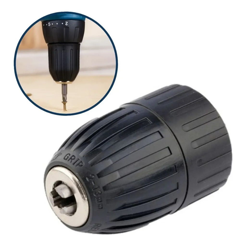 Mandril 1/2 Aperto Rápido 2-13mm C/ Trava Para Furadeira Mtx