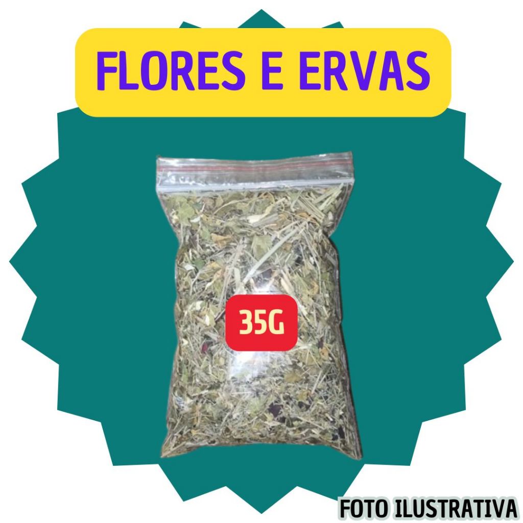 Detalhes do Mix de Flores e Ervas para hamster
