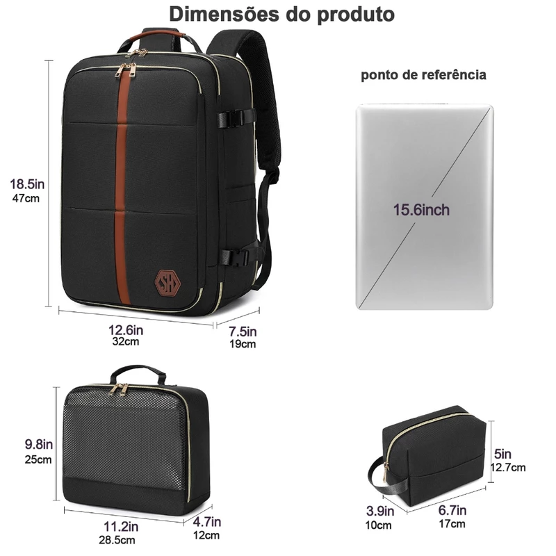 Mochila Executiva Grande Impermeável para Notebook — foto 5