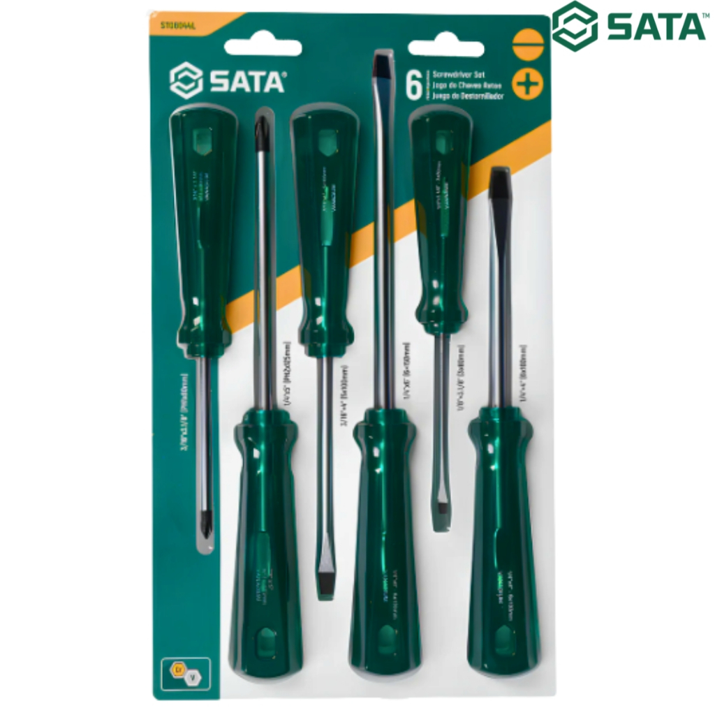 Jogo de Chave Fenda/Phillips 6 Peças SATA ST08044L em Oferta na Shopee