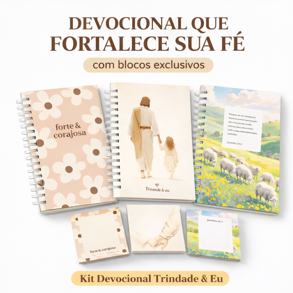 Kit Devocional Cristão Personalizado Com Nome + Bloco Anotação 80 Folhas Presente Gospel Feminino em Oferta na Shopee