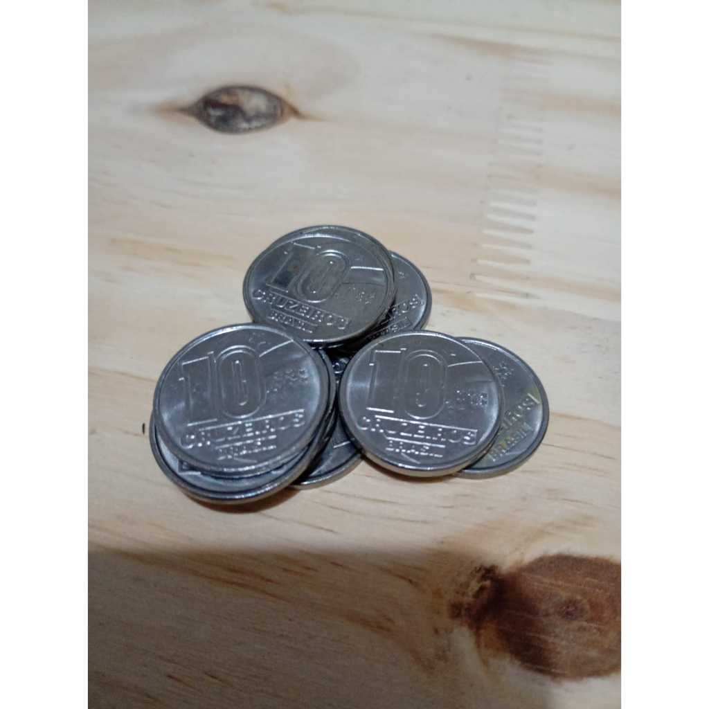 Moeda - 10 Cruzeiros - 1990/1991 - Lote com 12 moedas