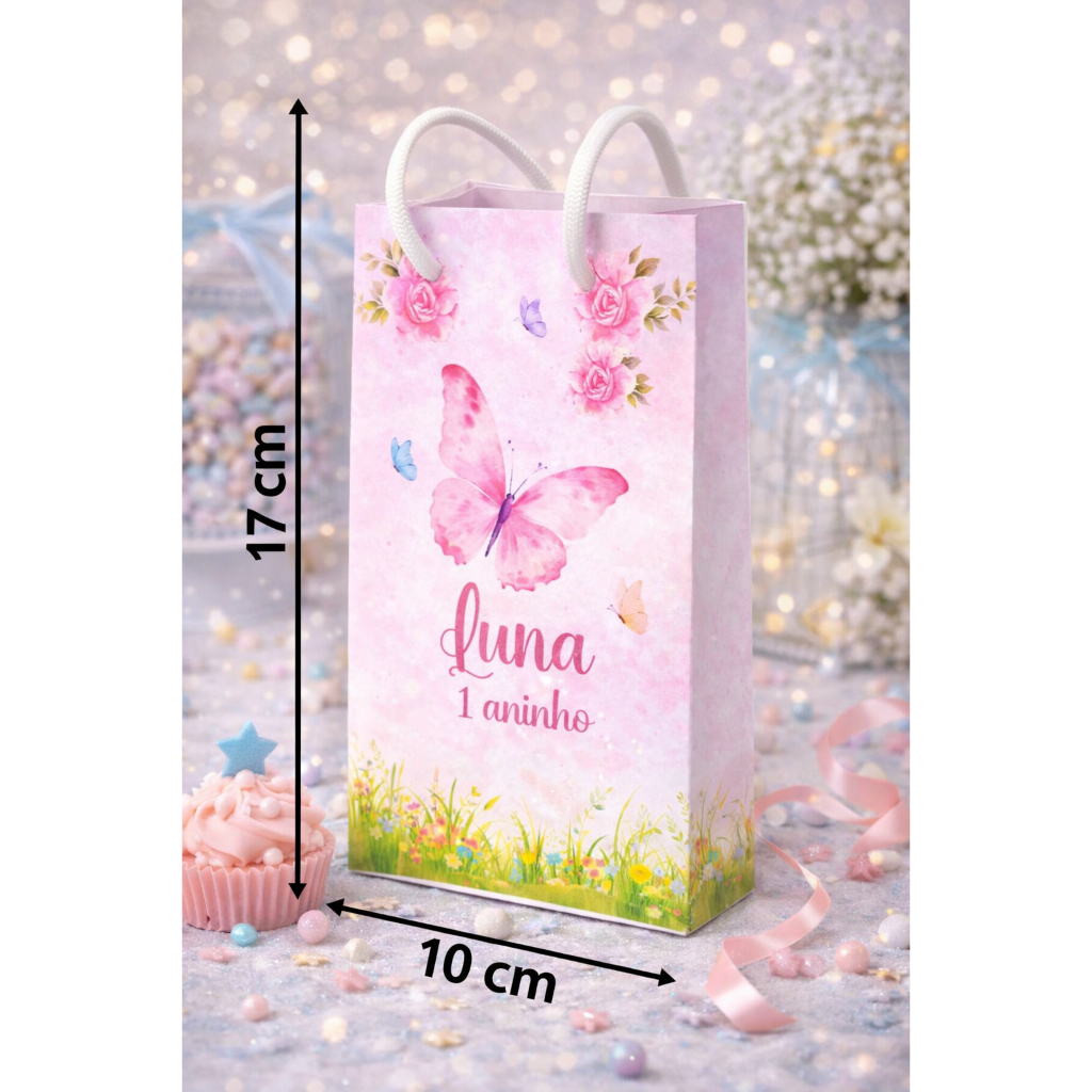 sacolinha personalizada todos os temas em Oferta na Shopee