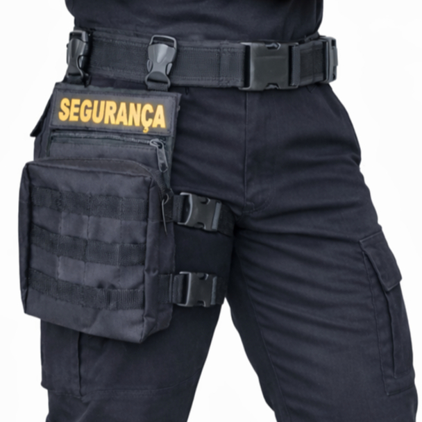 Kit Bornal de Perna Segurança Porta Treco + Cinto NA + Bordado em Oferta na Shopee