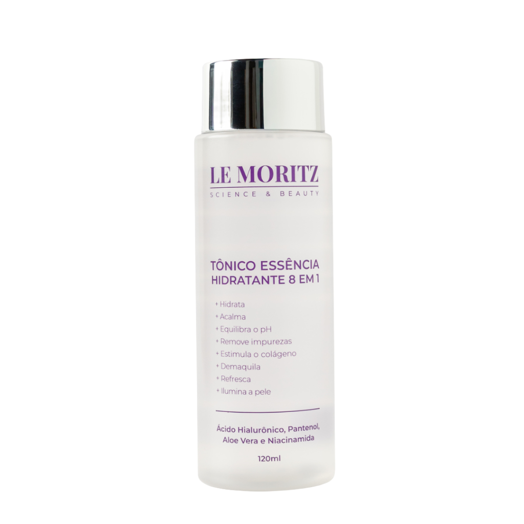 Tônico Facial Pele Madura Hidratante 8 em 1 Anti-Idade 40+ 50+ Revitalizante Le Moritz