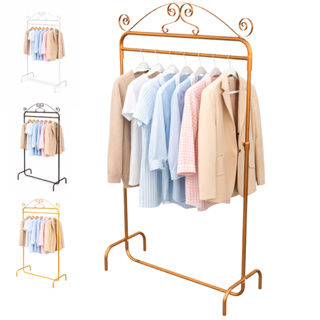 Arara de Roupa Vintage Rose Gold 1.00 Metro de Largura Modelo de Chão em Metal com Altura Ajustável em Oferta na Shopee