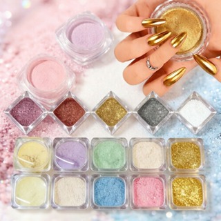Pigmento Em Pó De Unhas Pérola Esfregão Branco Glitter Arte Cromado Decoração Auroras em Oferta na Shopee
