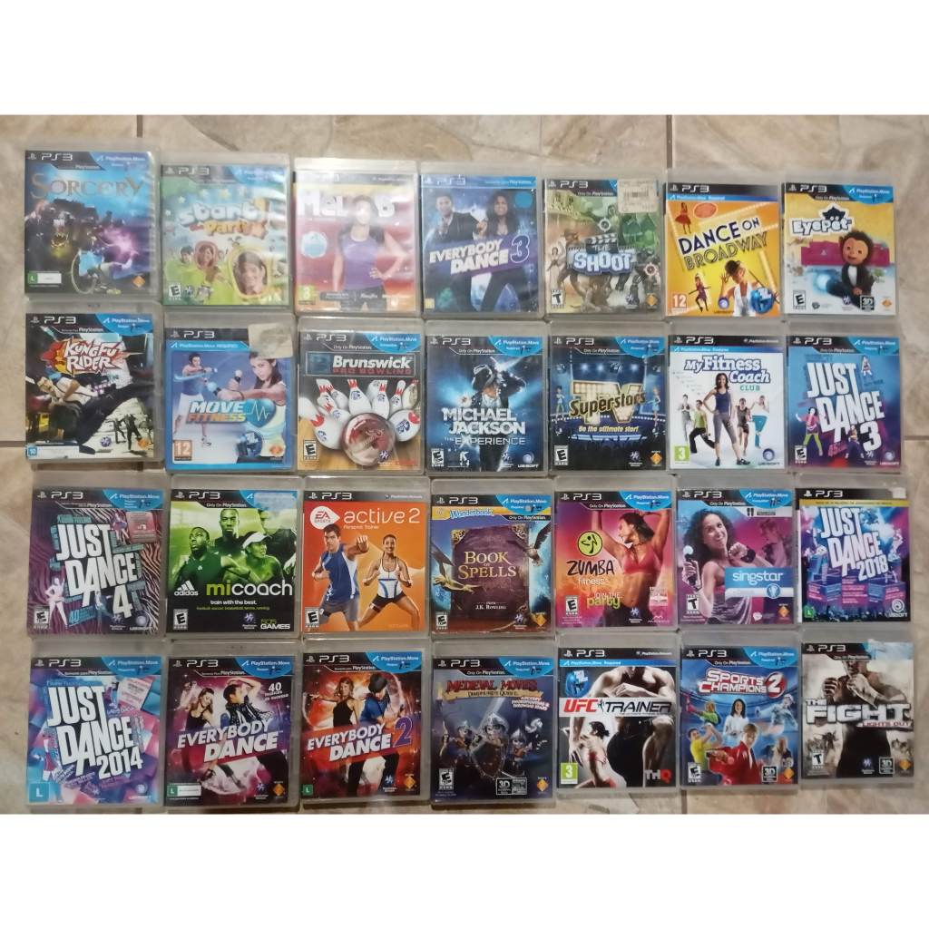 Promoção Just dance e jogos do bastão move do ps3