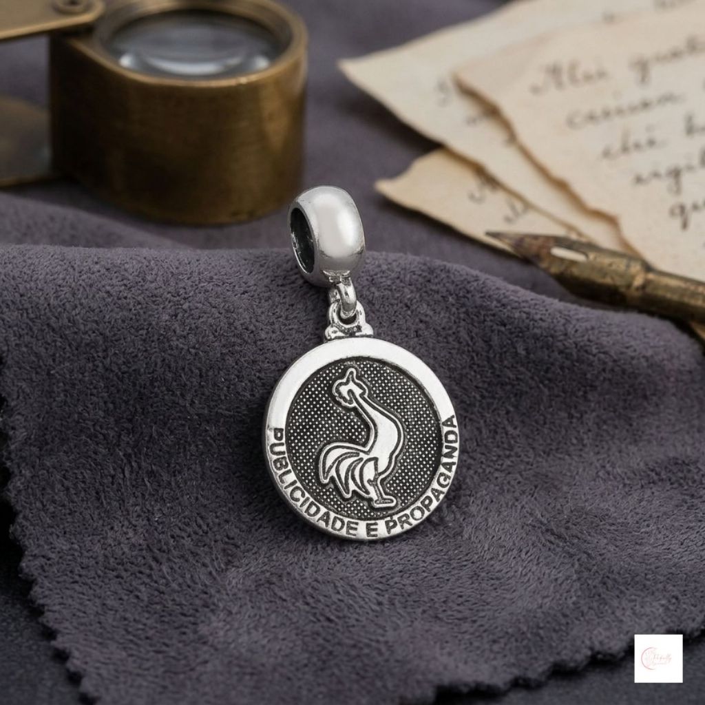 Berloque Publicidade Propaganda Prata 925 Charm Para Pulseira Presente Profissão Marketing