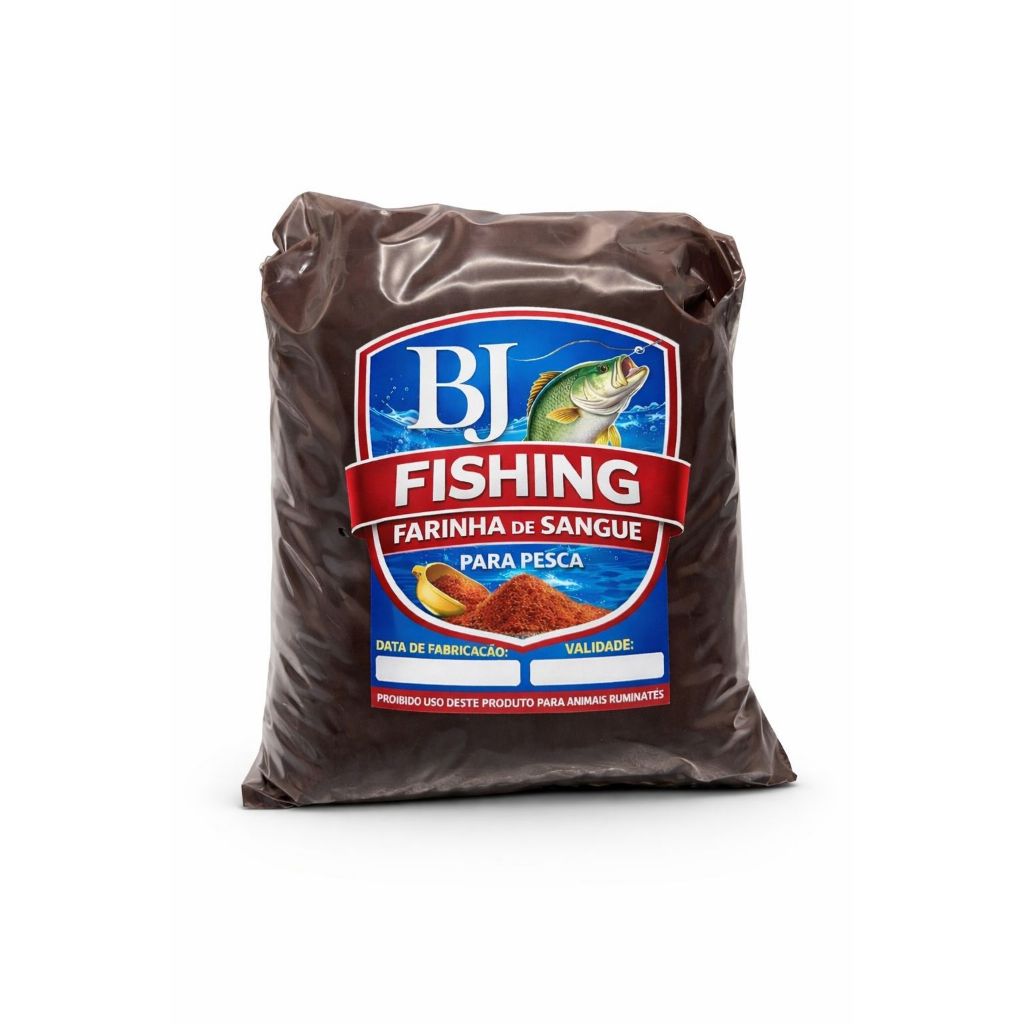 Farinha De Sangue  Bovino Ceva Massa Trato Peixe Pesca 1kg