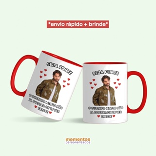 Caneca de Cerâmica Seja Forte Gustavo Mioto Cantor Sertanejo Engraçado Meme Personalizada Presente (+brinde) em Oferta na Shopee