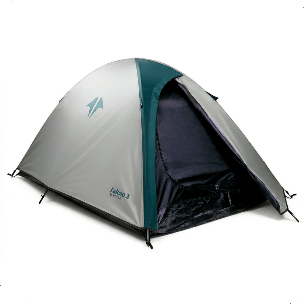 Barraca Falcon Blackout 3 Pessoas Camping NTK Impermeável 2000mm Anti Luz Mosquiteiro Leve Compacta Fácil Montagem