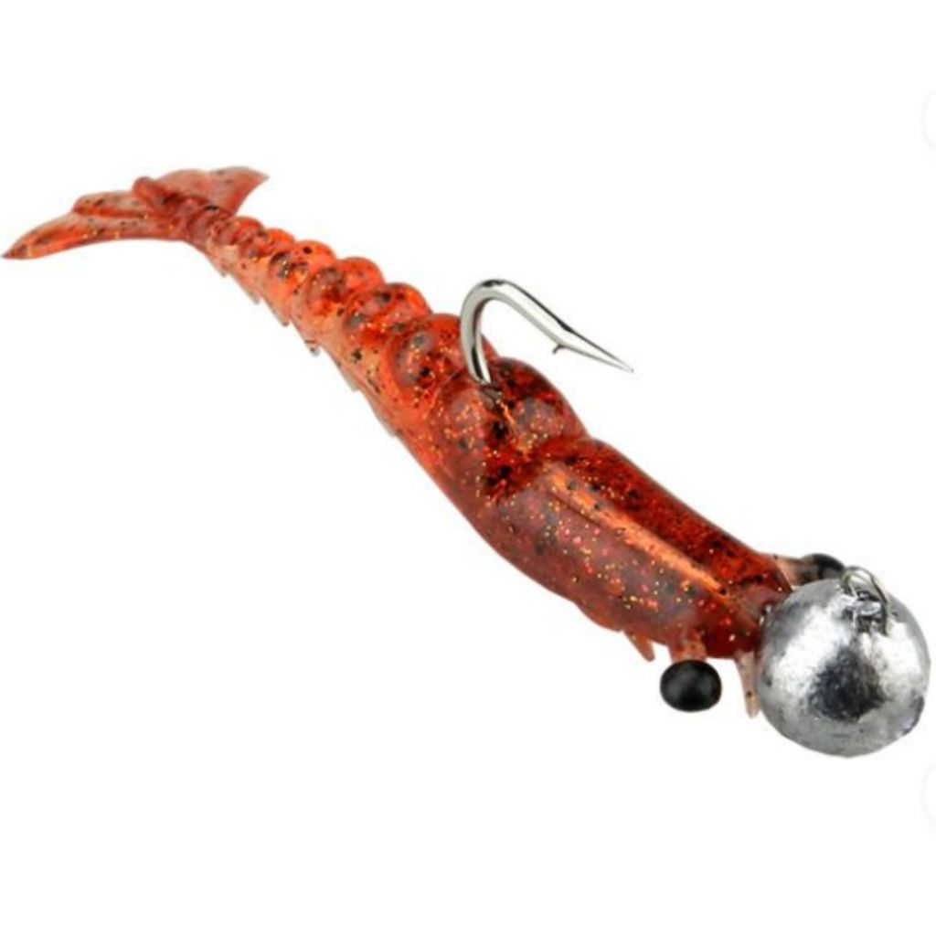 Isca Maré Camarão Articulado Original Jig Head 9cm 21gramas em Oferta na Shopee