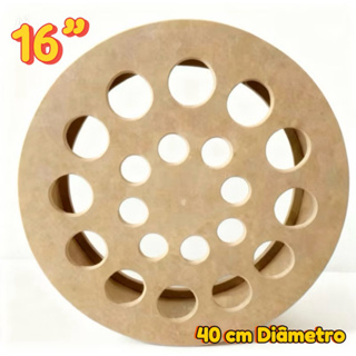 Carretilha Pipa 16”Pol Em Mdf ( 40 Cm ) Com Rolamento Duplo em Oferta na Shopee