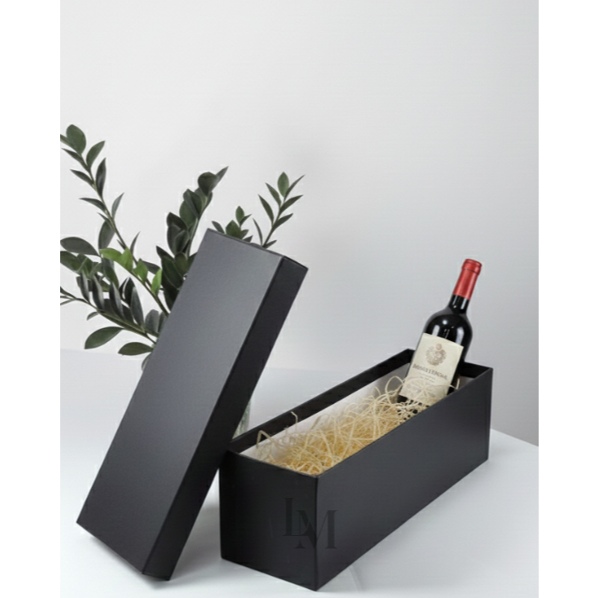 Caixa Cartonada para Vinho 33x10x10 Papelão Rígido | Bebidas, Champagne, Espumante, Aniversário, Casamento