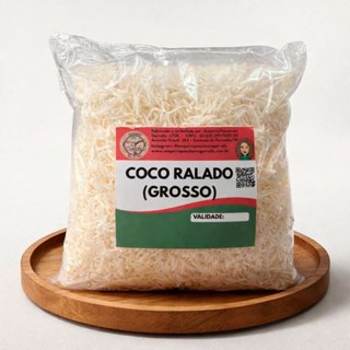 Coco Grosso em Flocos Sem Açúcar 250g 500g 1kg Bolos Doces Receitas em Oferta na Shopee