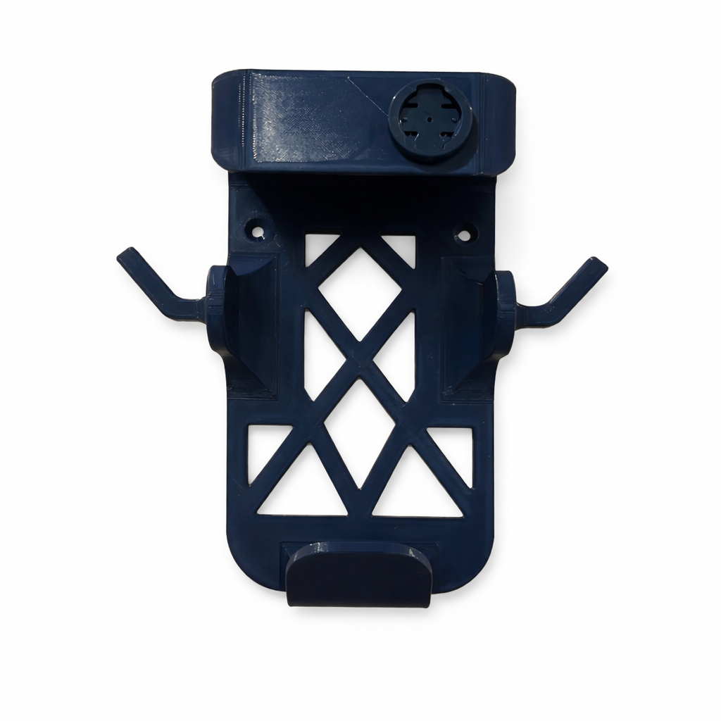 Suporte Parede Bike Capacete Sapatilha Óculos Garmin Pedal Ciclista Azul Marinho