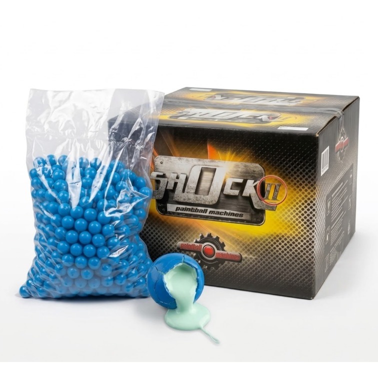 Bolinhas Paintball Shock 2 500un Cal 0.68 Melhor Custo Benefício Alta Precisão