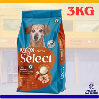 Raçao Quatree Select Caes Senior Raças Pequenas 3KG