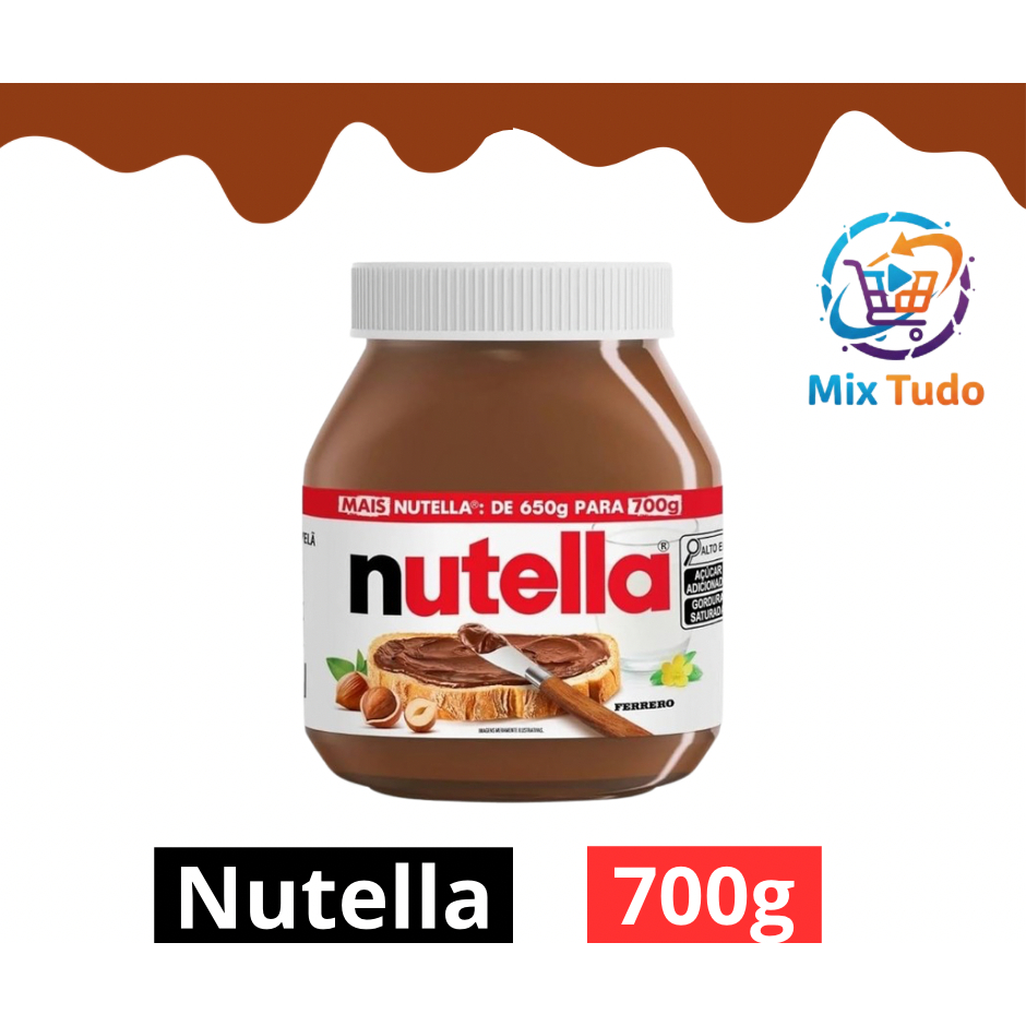 Nutella Creme de Avelã Ferrero 700gr Pascoa Atacado em Oferta na Shopee