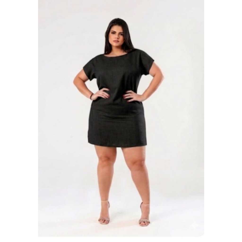 vestido plus size tamanho unico tecido duna vesti do 46 ao 50 ,,