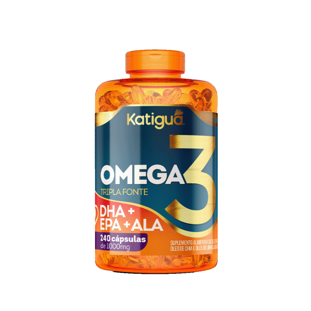 Ômega 3 1000mg 240 capsulas Tripla Fonte Katiguá em Oferta na Shopee
