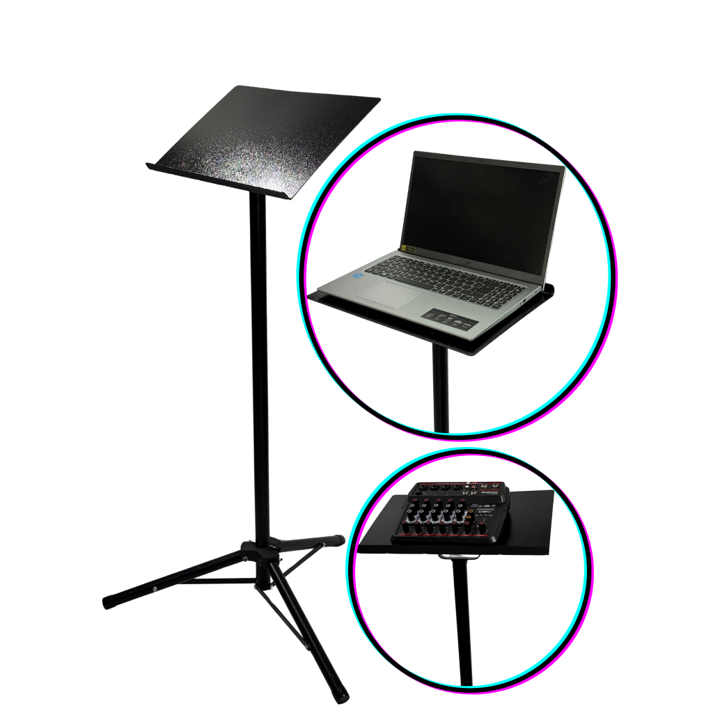 SUPORTE PARA NOTEBOOK REFORÇADO DESMONTAVEL PRATICO BANDEJA+TRIPÉ DE FERRO