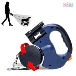 KODI Guia Retrátil Dupla para 2 Cães | Anti-Emaranhado 360° com LED -Z17