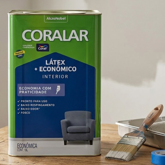Tinta Látex Econômica Coralar Paredex Secagem Rápida 18 Litros Coral - cores | P