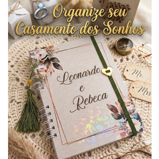 Planner de Casamento para Noiva Completo | Agenda Organização Casamento + Checklist + Planejamento
