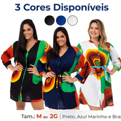 Bata Indiana Feminina Viscose Saida Praia Casual Boho Chic
