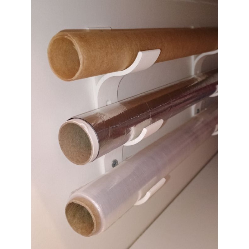Suporte Porta Rolos de Papel Filme Plástico ,Papel Alumínio,Papel Manteiga 2 Rolos /3 Rolos /4 Rolos