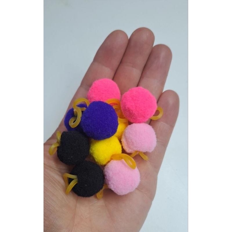 Kit 10 Laços Pet Pompom para Cachorro Banho e Tosa Macho e Fêmea Coloridos Acessório Pet