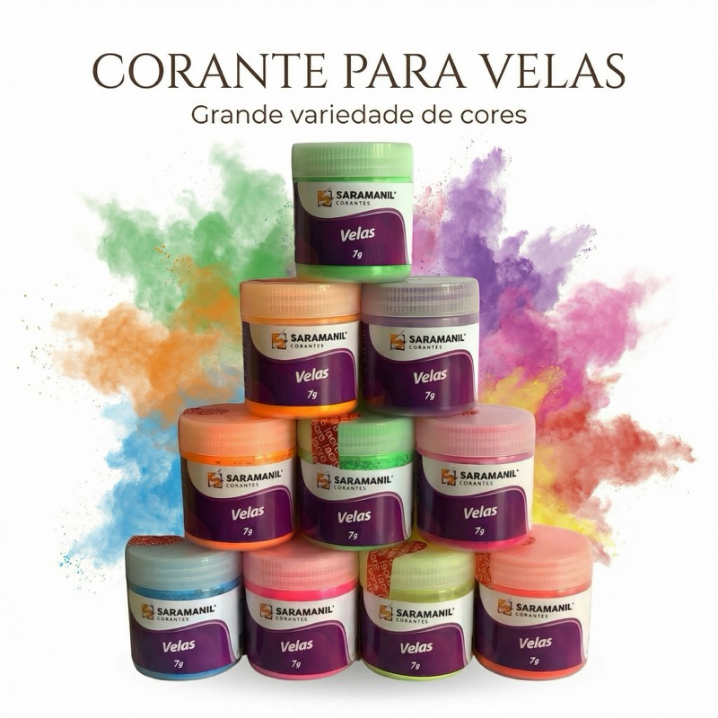 Corante para Vela e Parafina - Anilina para Vela- Varias cores
