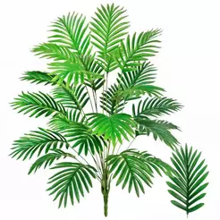 planta artificial palmeira 80cm 24folha decorativa realista verde decoração sala escritório