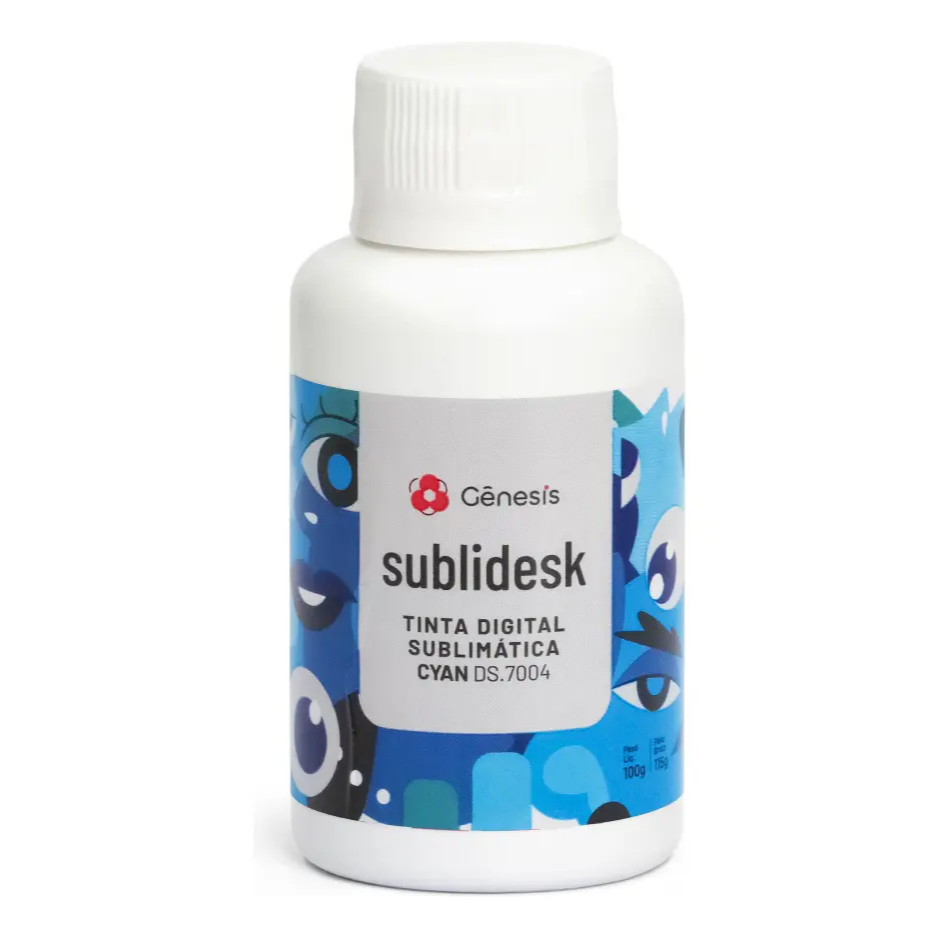 1 Tinta Azul  Sublimática 100ml Genesis Original Para Epson
