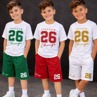 Conjunto Infantil De Menino Dry Fit Casual Leve E Confortavel Kit Short E Camisa Estiloso Verão em Oferta na Shopee