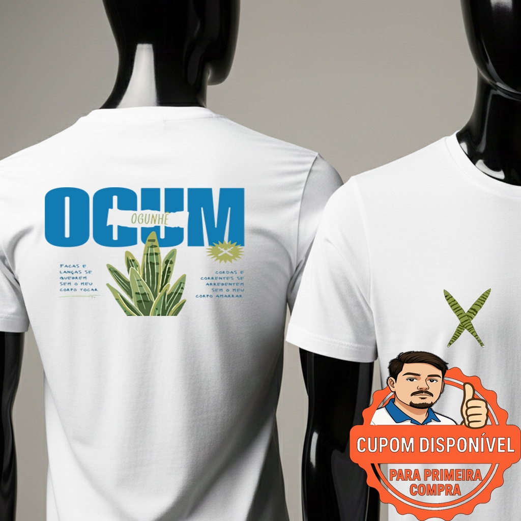 Camiseta Ogum Frase Orixá Umbanda Macumba em Oferta na Shopee