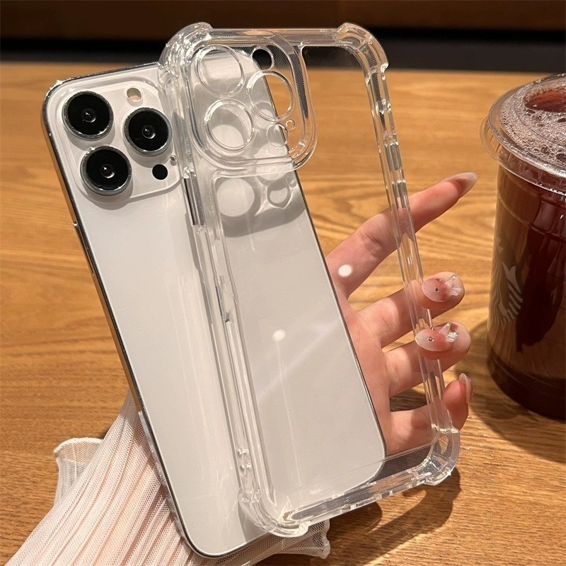 Capa Capinha Tpu Anti Impacto Transparente Para IPhone 7 8 XS XR 11 12 13 14 15 16 Pronto Entrega