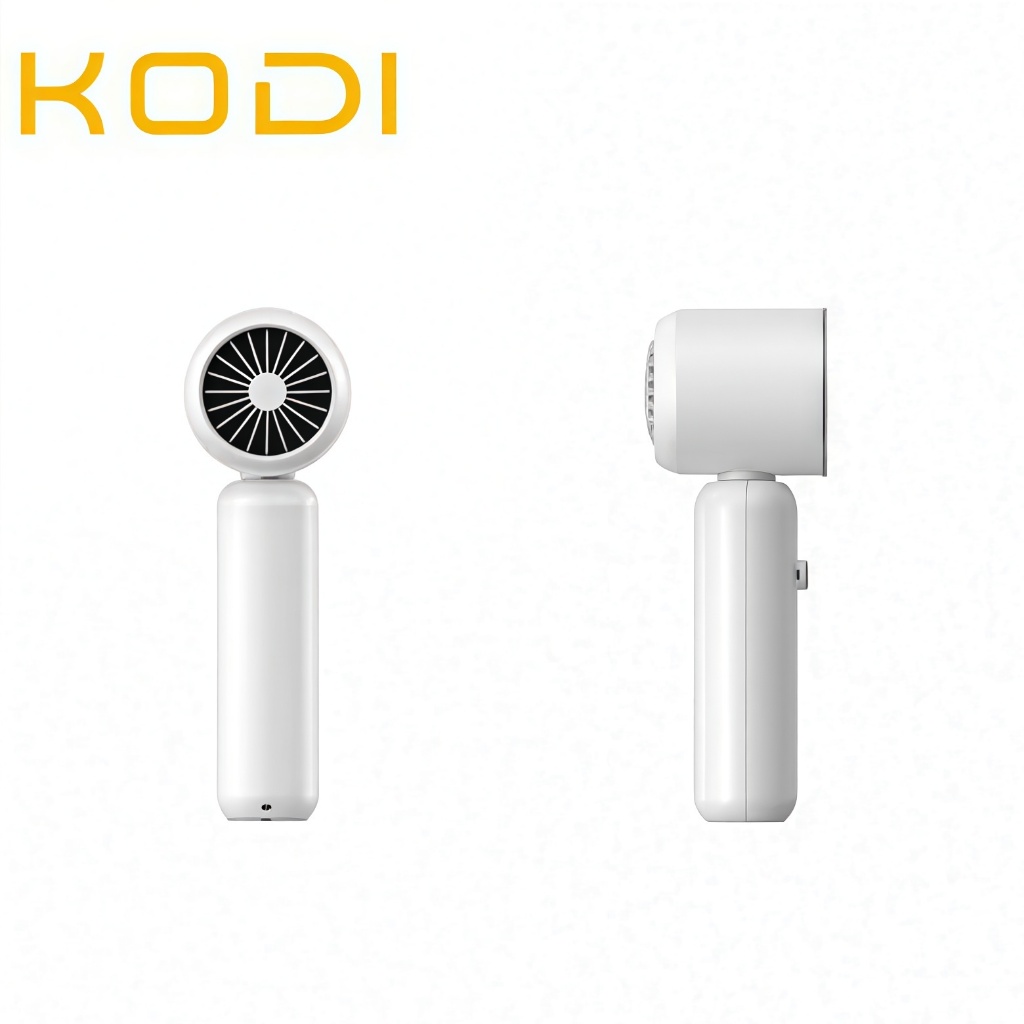 Mini ventilador recarregável portátil com corda suspensa para ajuste visual da velocidade do vento