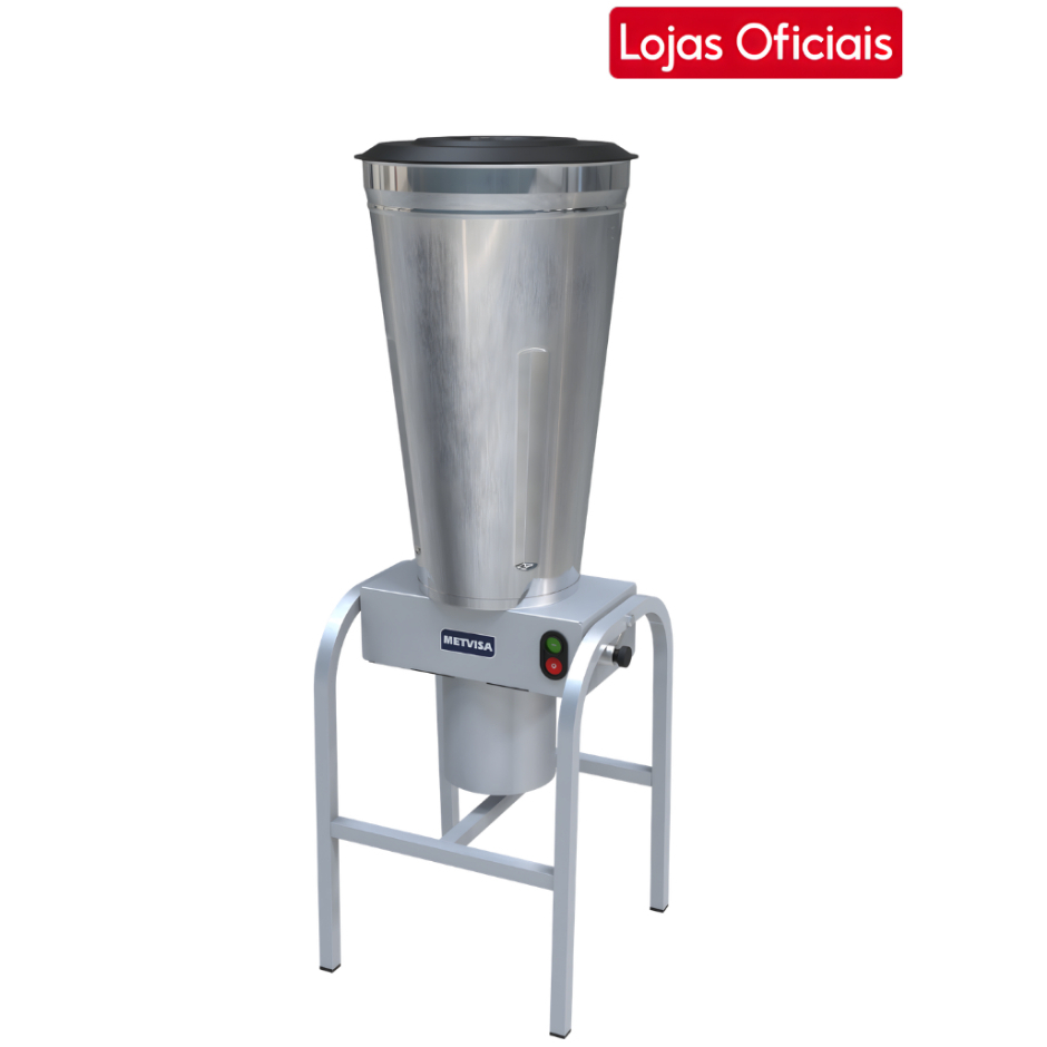 Liquidificador Industrial Basculante Metvisa 19 Litros Inox 1CV LQL.19 Bivolt