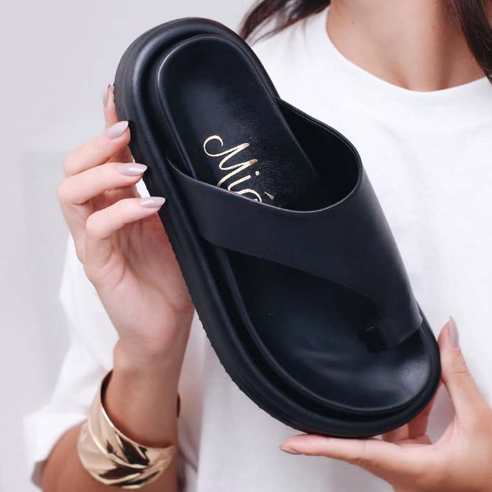 Papete Luna Miá Morena - Feminina em Couro Liso – Conforto Macio com Design Moderno Tamanho 33