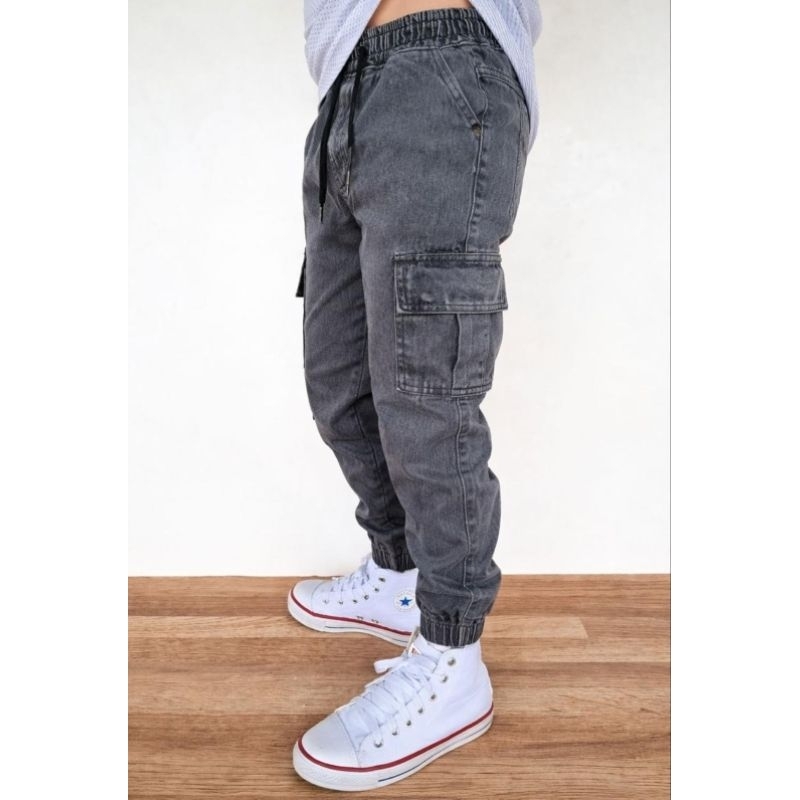 CALÇA jogger grafite cargo INFANTIL MENINO    CALÇA JEANS JOGGER JUVENIL  CALÇA JOGGER INFANTIL BASICA CALÇA d ELASTICO