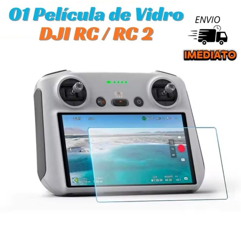 01 Película de Vidro Para Controle Remoto DJI RC/ RC 2/ RC PRO | Frete grátis | Envio Imediato