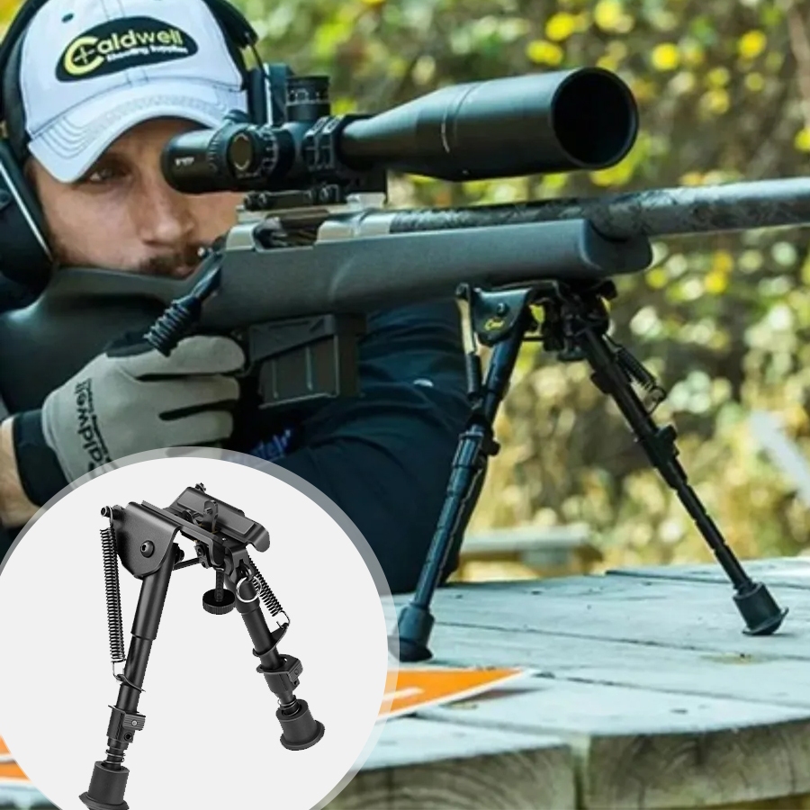 Ar Livre Bipé Tático Abs Retrátil Ajustável Preto Alumínio 182-255mm Tripés Monopés Em estoque
